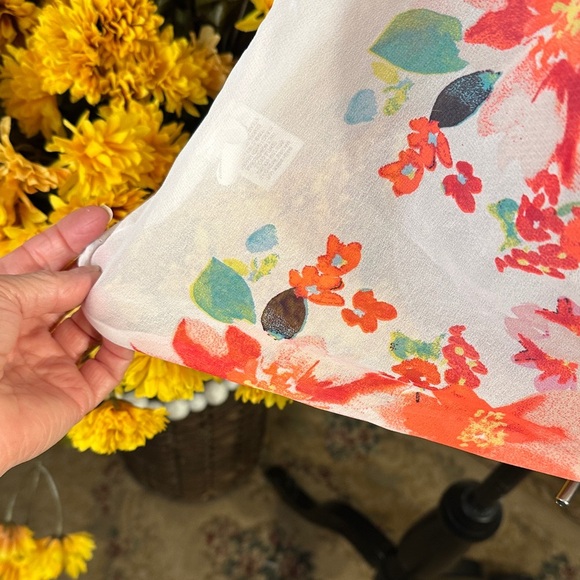 Candies Y2K Sheer Floral Print Women's Tank Top with Lovely Colors & Sequins - Picture 7 of 10